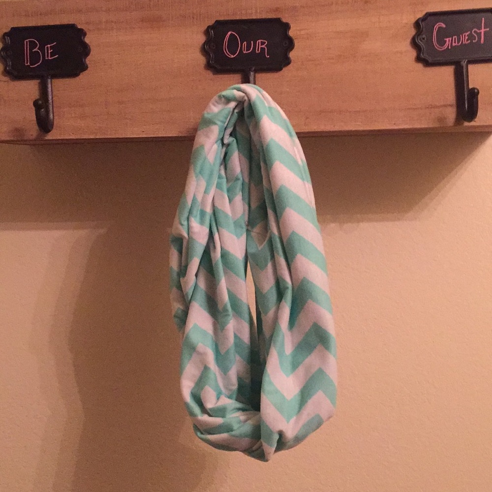 Mint Chevron Infinity Scarf!